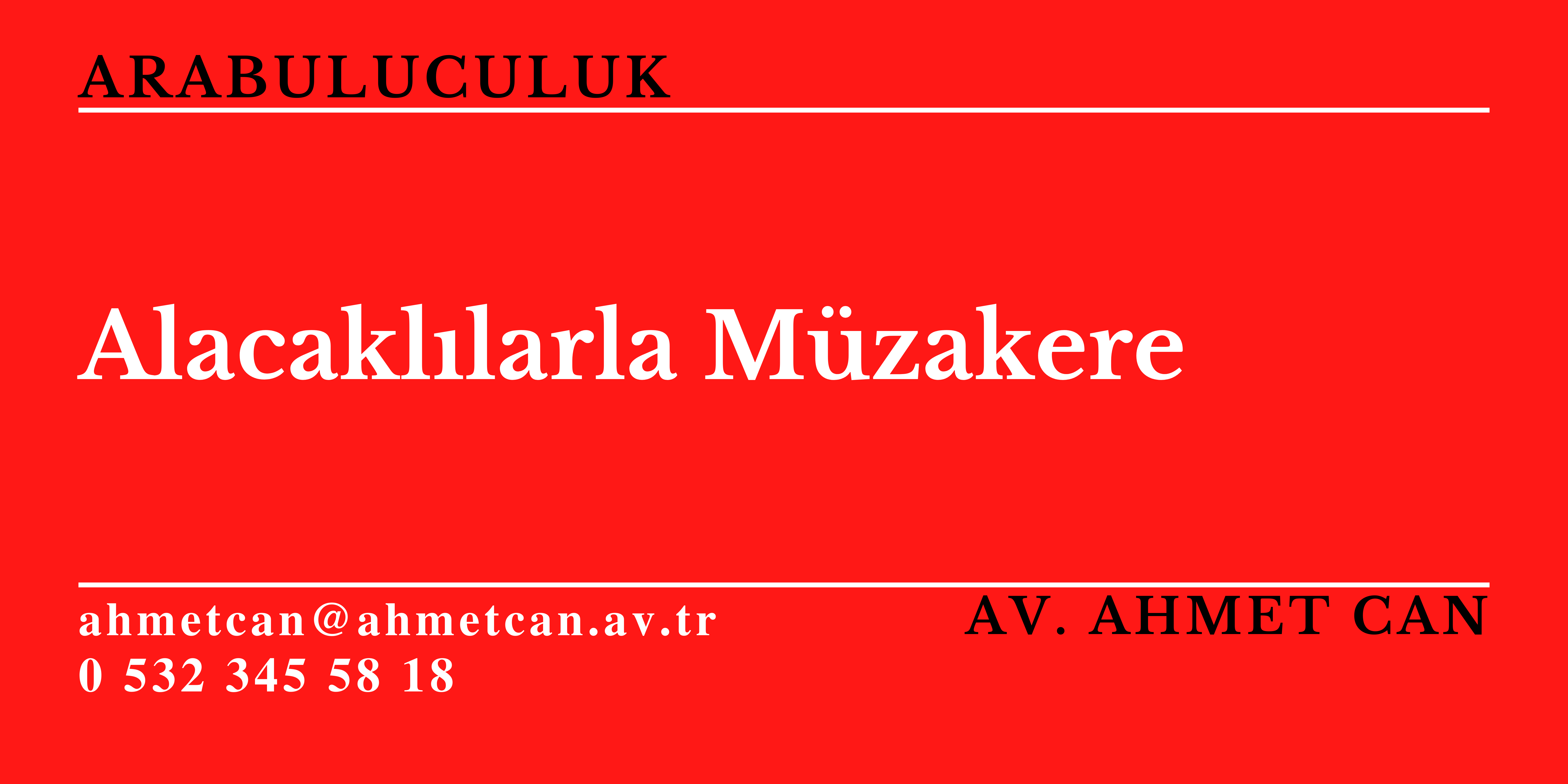 Alacakllarla Mzakere