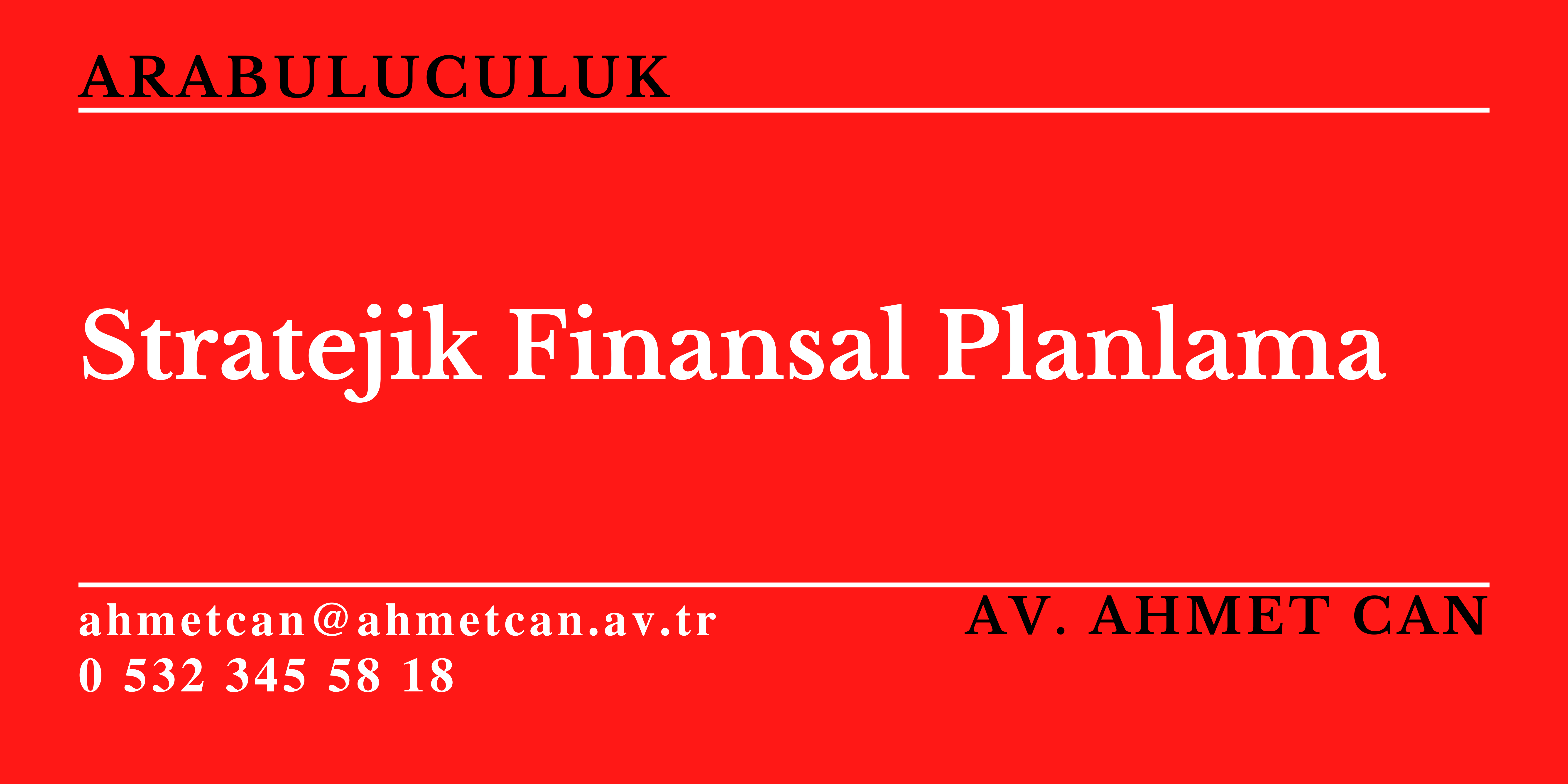 Stratejik Finansal Planlama